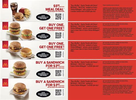 mcdonald's menu canada coupons